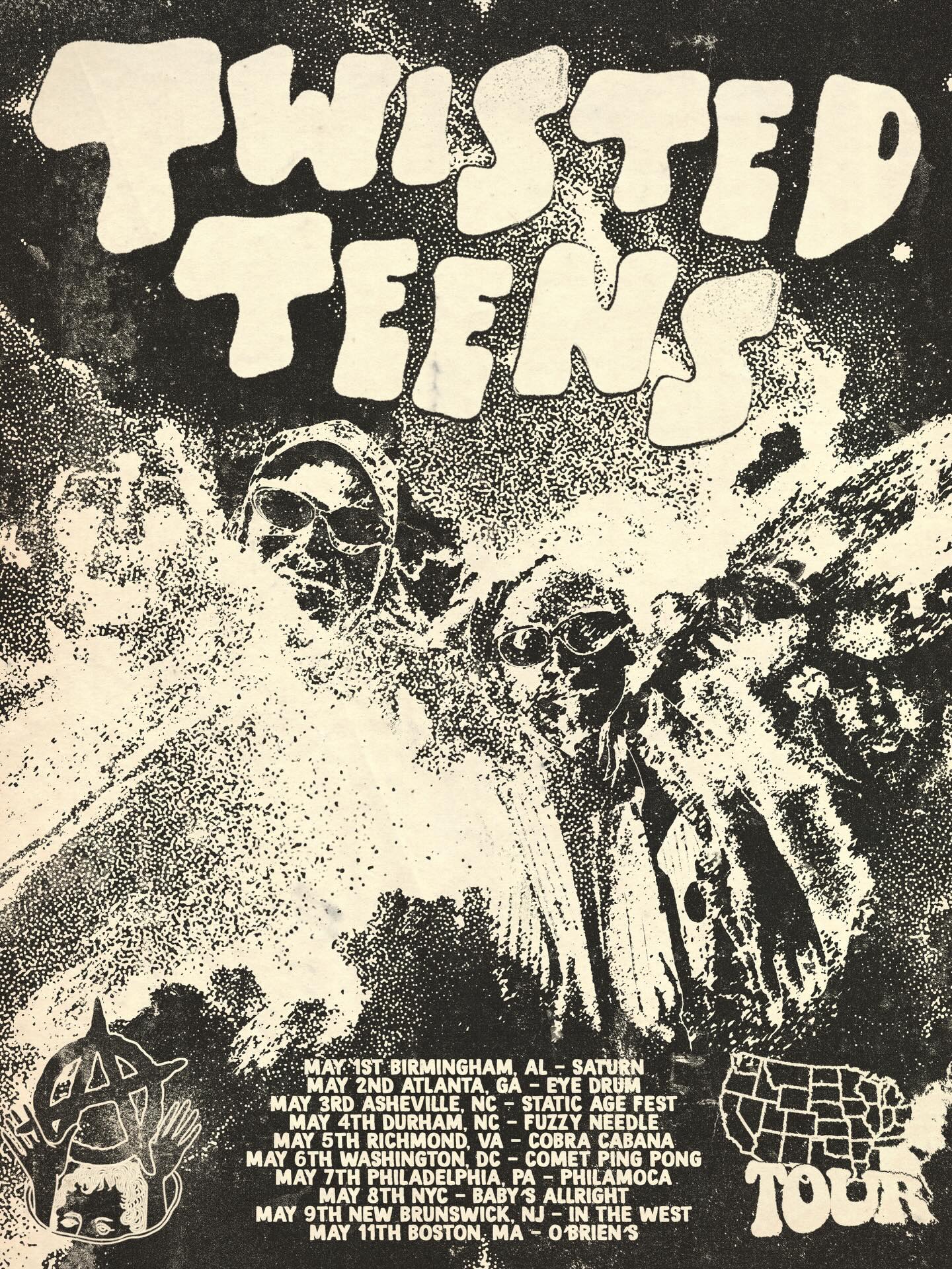 Twisted Teens KV's Been Good To Me Tour Poster 2026